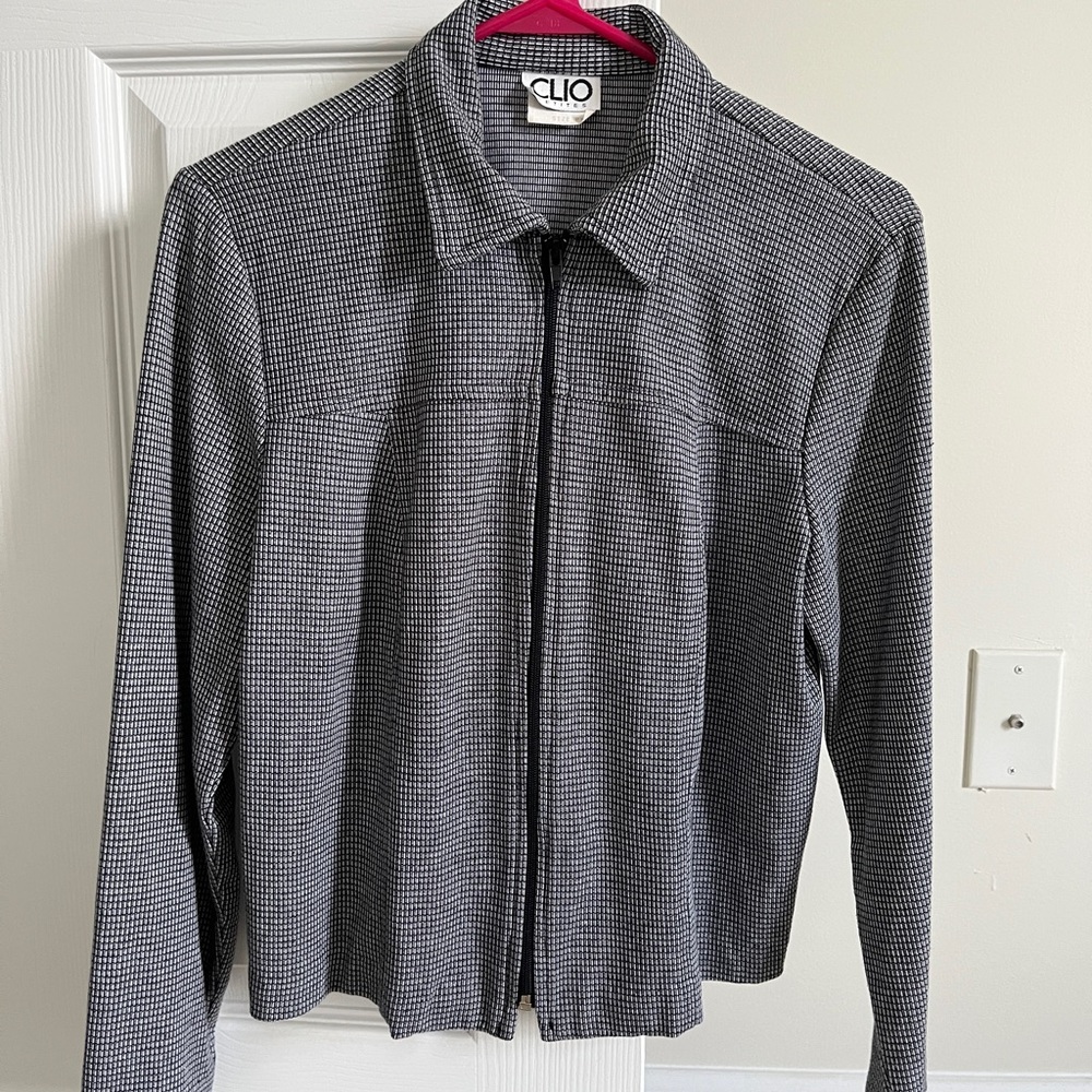Clio Monochrome Patterned Jacket